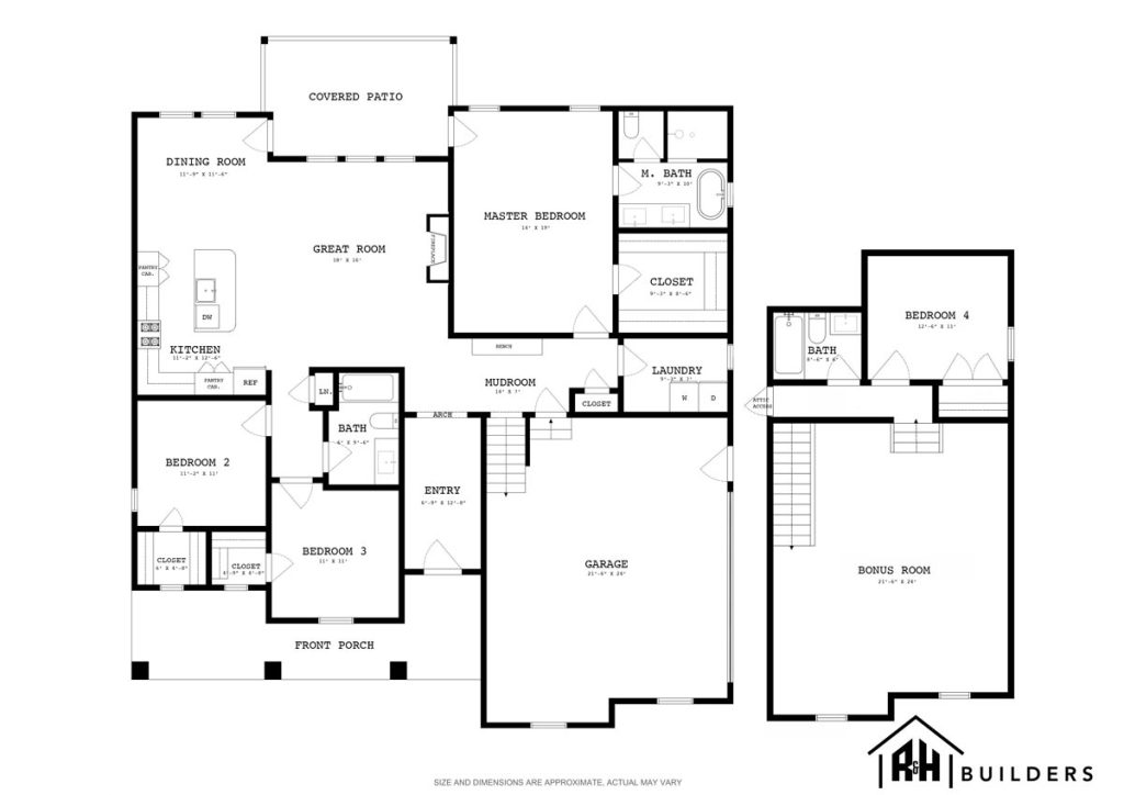 Autumn Floor Plan R&H Builders Mt Juliet