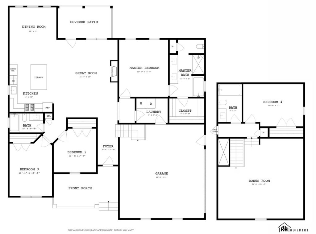 Brookview Floor Plan R&H Builders Mt Juliet