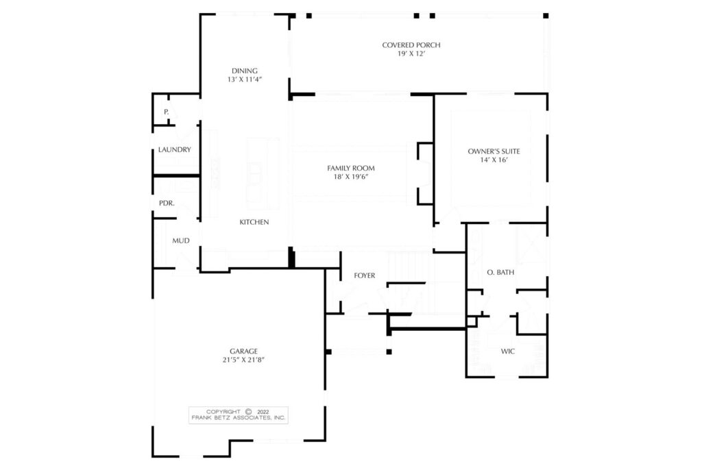 Cumberland Crossing main level floorplan