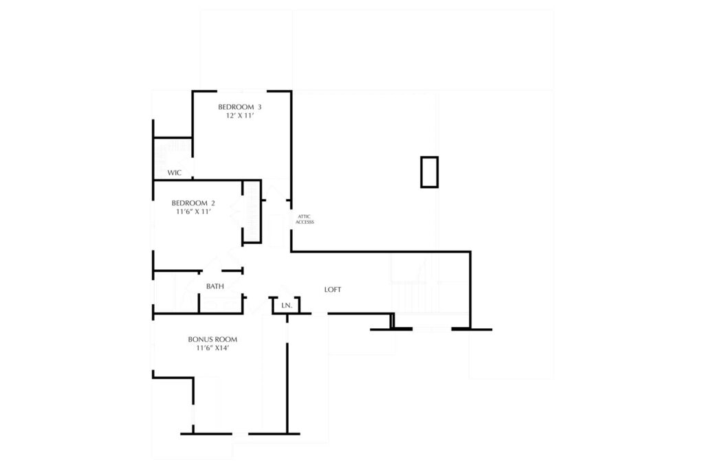 Cumberland Crossing second level floorplan