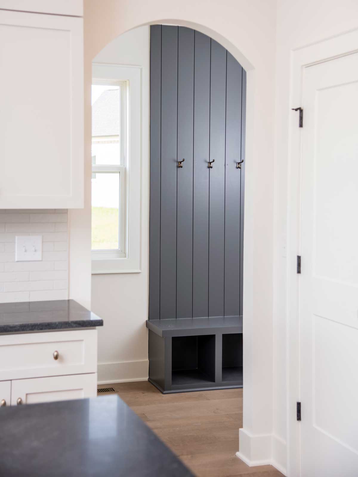 R&H Builders, custom home mud room