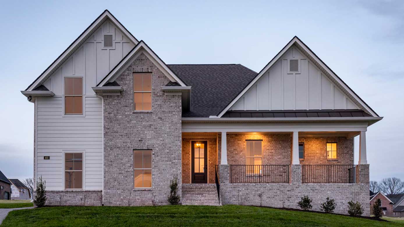 Autumn I Front Elevation by R&H Builders Mt Juliet TN, new home in Wilson County