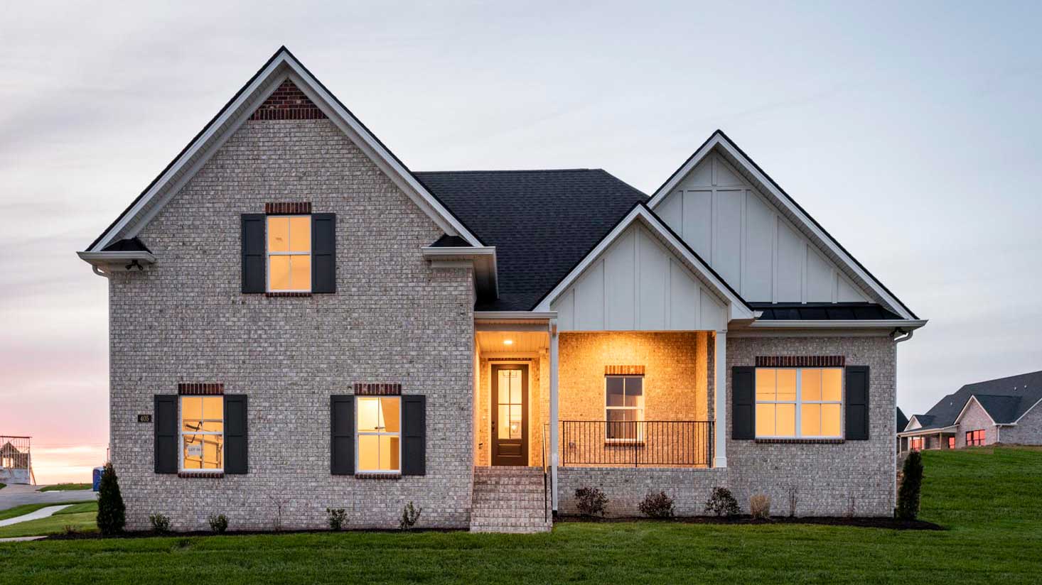 Brookview I Front Elevation by R&H Builders Mt Juliet TN, new home in Wilson County